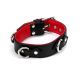 40mm Collar 3x D-Ring Padded & Red Leather Lined S/M