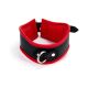 Curved D-Ring Collar M/L Padded & Red Leather Lined