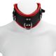 Posture Collar S/M Padded & Red Leather Lined 