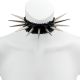 Choker - XL Spikes and Lace in Silver
