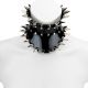 Posture - Corset Collar with Silver Claws PVC