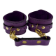 Wrist Cuffs Shaped in Purple w/ Suede Lining One Size