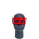 *Wrap Effect Red Leather Mask