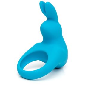 Happy Rabbit Rechargeable  Vibrating Rabbit Cock Ring Blue 