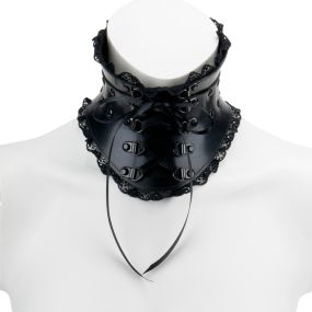Posture - Lace-Up Collar With Lace Rubber