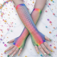 Fantasy Fishnet Elbow Length Gloves 